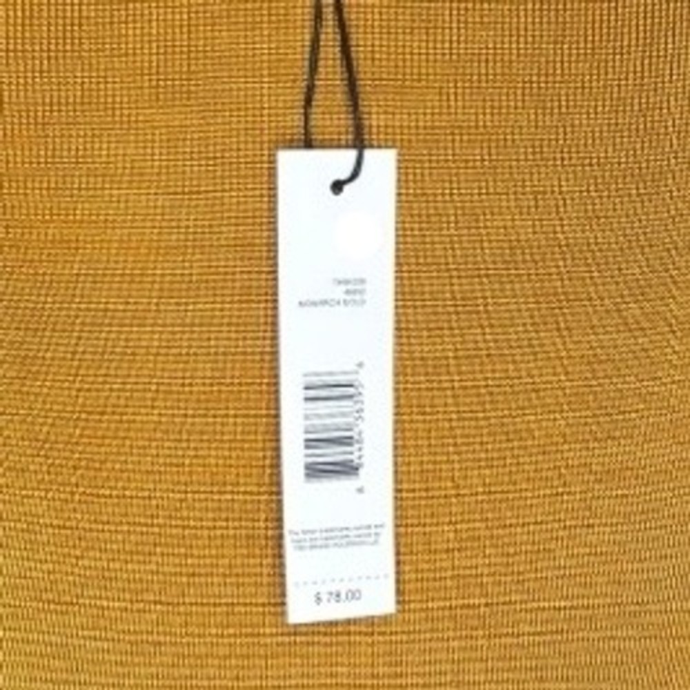 Tahari Sweater Knit‎ Pullover Long Sleeve Gold Monarch Ribbed Crewneck Top Small - Picture 4 of 8
